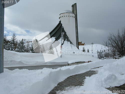 Image of The church in Alpe d'Huez, France