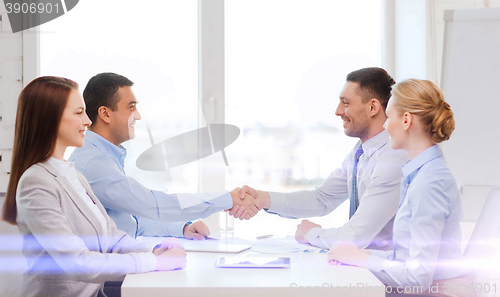 Image of business team having meeting in office