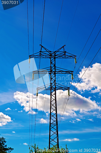 Image of Power high-voltage line