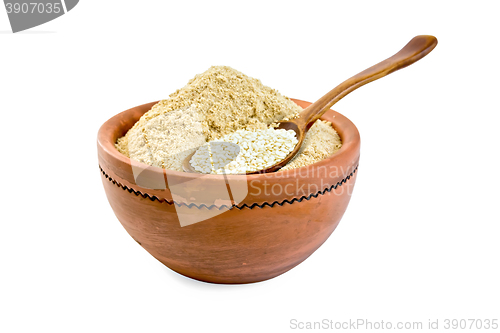 Image of Flour and sesame seeds