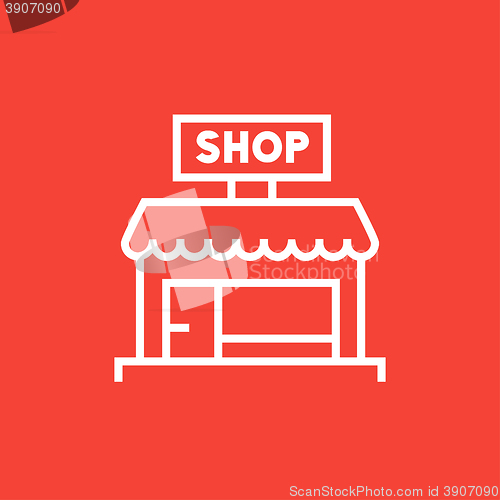 Image of Shop line icon.