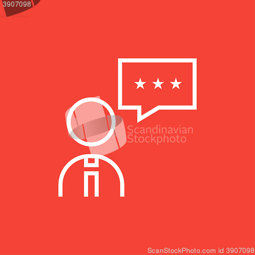 Image of Customer service line icon.
