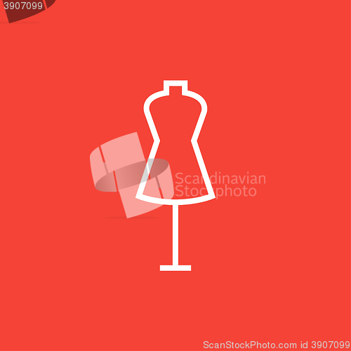 Image of Mannequin line icon.