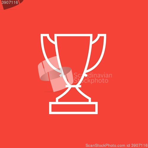 Image of Trophy line icon.