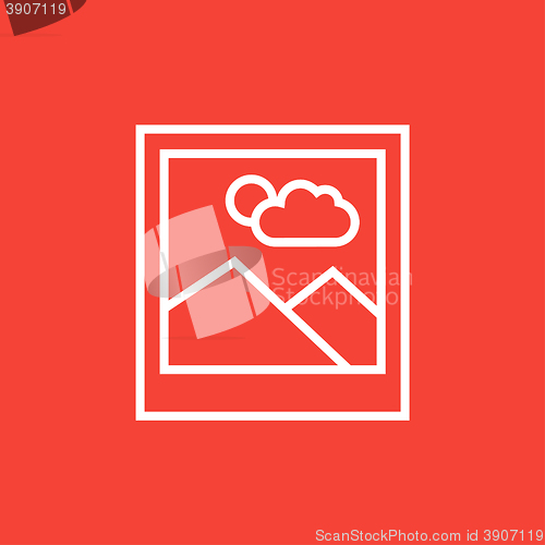 Image of Picture line icon.