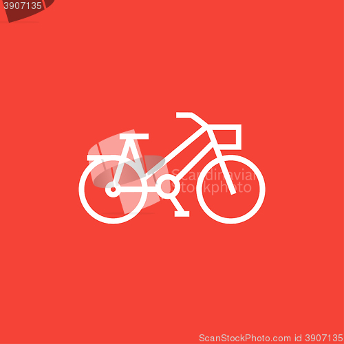 Image of Bicycle line icon.