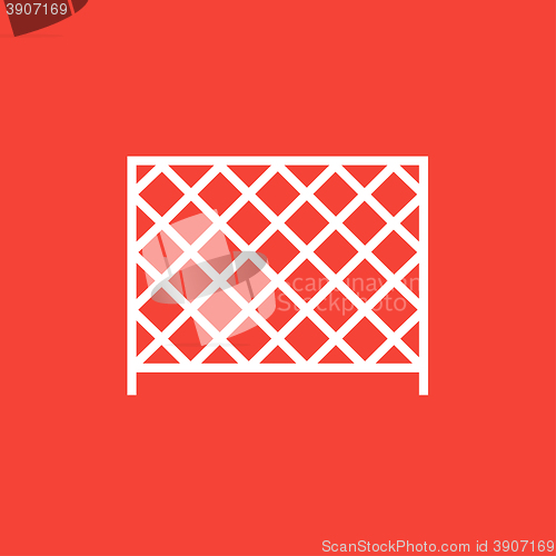 Image of Sports nets line icon.