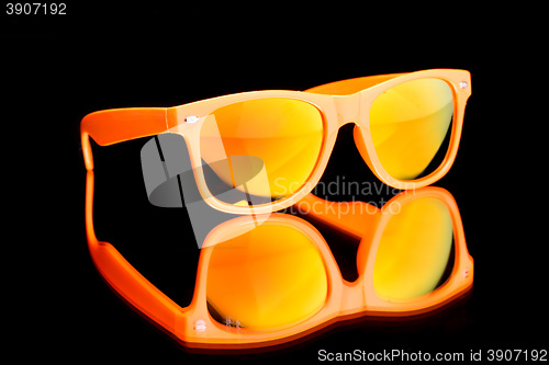 Image of colored sunglasses.