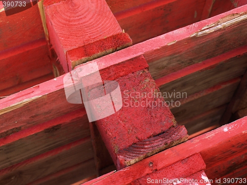 Image of red pallet background