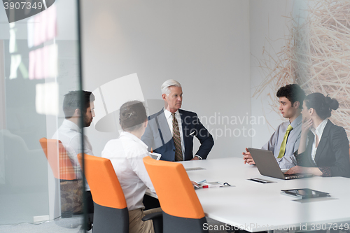 Image of business people group brainstorming on meeting