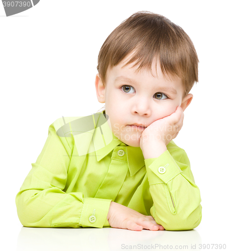 Image of Portrait of a cute little boy