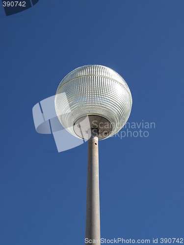 Image of street lamp in the blue sky