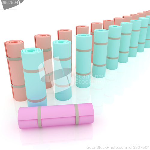 Image of karemats. 3D illustration