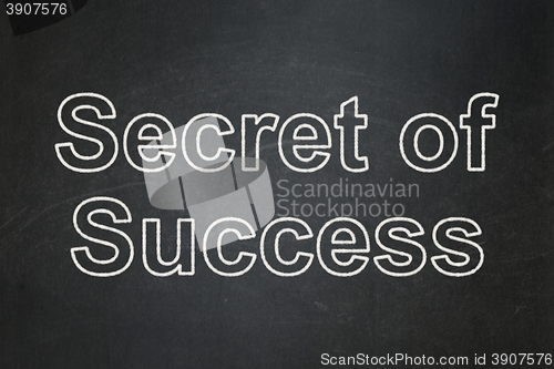 Image of Business concept: Secret of Success on chalkboard background