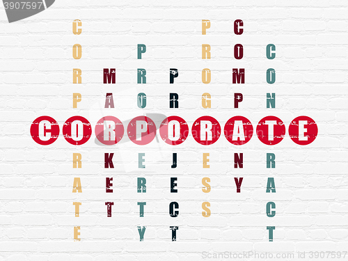 Image of Finance concept: Corporate in Crossword Puzzle