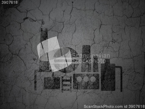 Image of Manufacuring concept: Oil And Gas Indusry on grunge wall background
