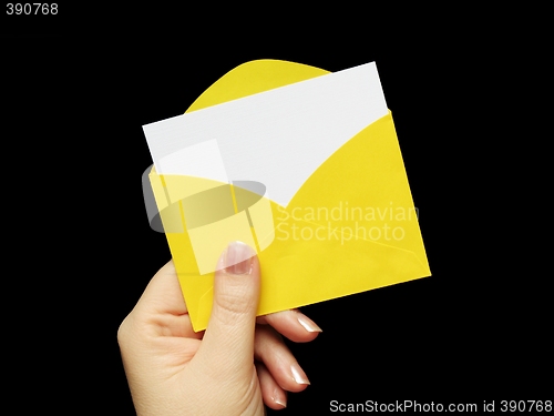 Image of Envelope in hand