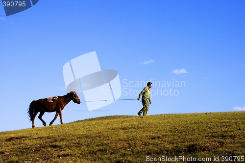 Image of Man and Horse