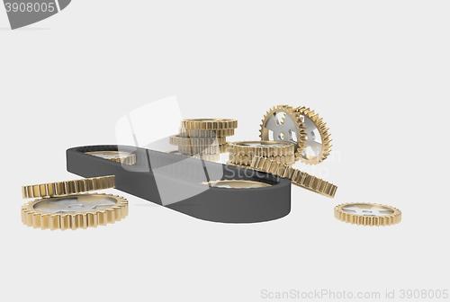 Image of steel cog wheels