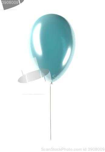 Image of party blue balloon