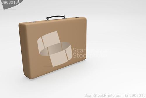 Image of brown elegant suitcase