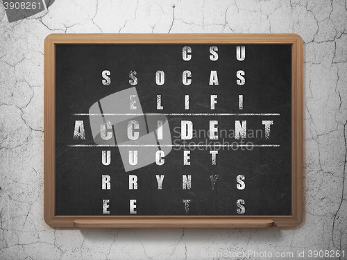 Image of Insurance concept: Accident in Crossword Puzzle
