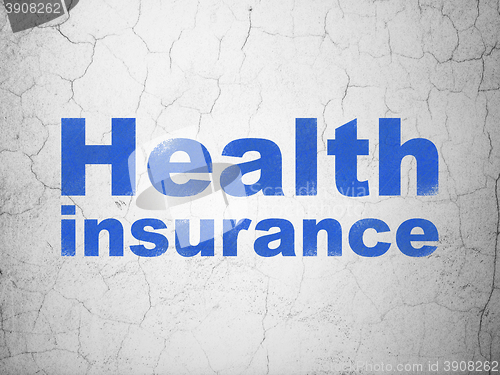 Image of Insurance concept: Health Insurance on wall background