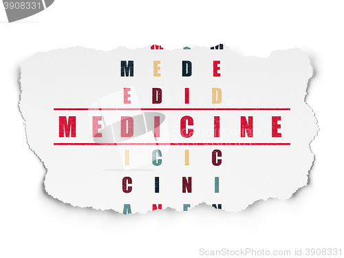 Image of Healthcare concept: Medicine in Crossword Puzzle