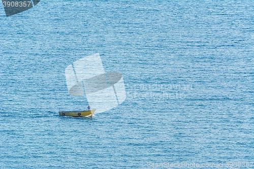 Image of Small Boat in The Sea