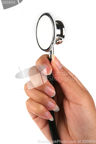 Image of Holding Stethoscope