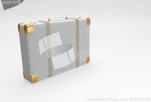 Image of gray elegant suitcase