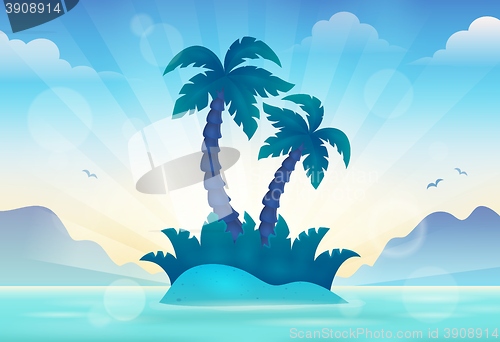 Image of Sunset seascape theme 2