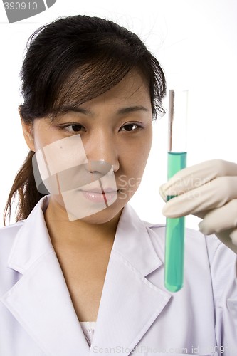 Image of Scientist with Test Tube