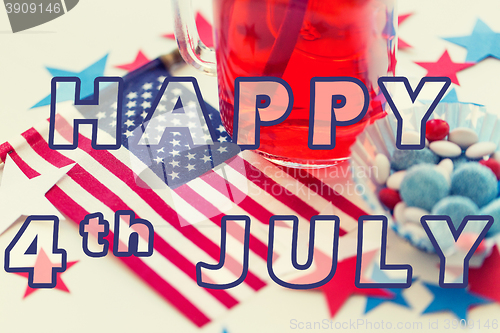 Image of happy 4th of july, independence day concept