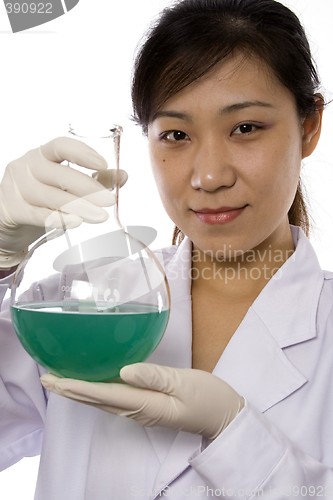 Image of Scientist with Test Tube