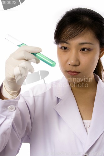 Image of Scientist with Test Tube