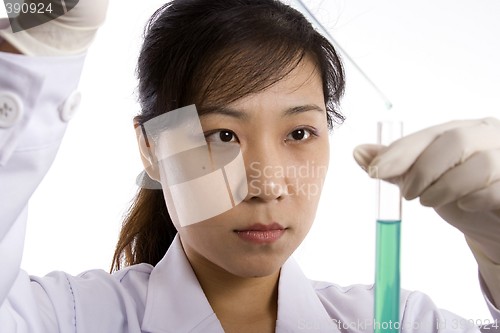 Image of Scientist with Test Tube