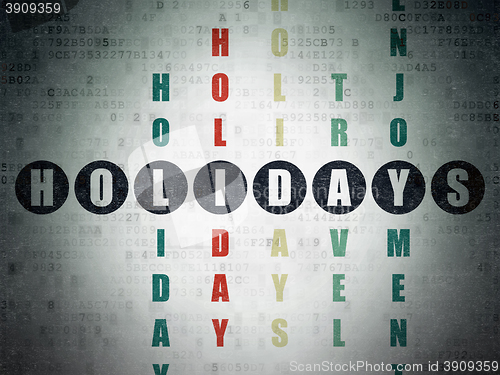 Image of Entertainment, concept: Holidays in Crossword Puzzle
