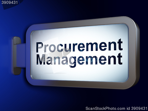 Image of Business concept: Procurement Management on billboard background