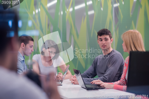 Image of students group study