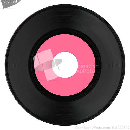 Image of Vinyl record with pink label