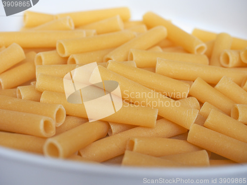 Image of Ziti pasta detail