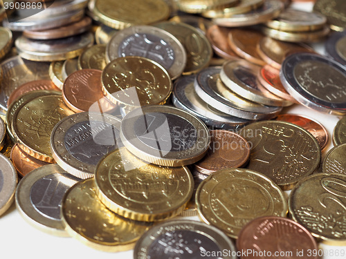 Image of Many Euro coins