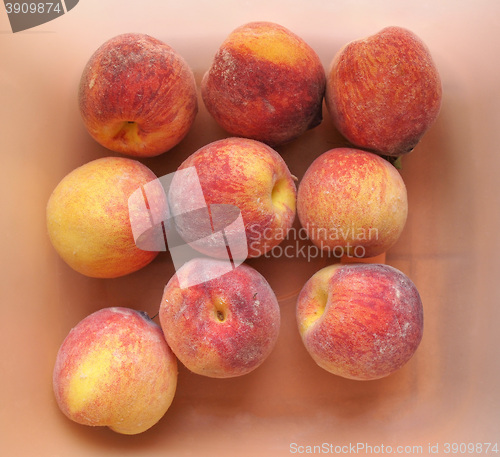 Image of Many peach fruits