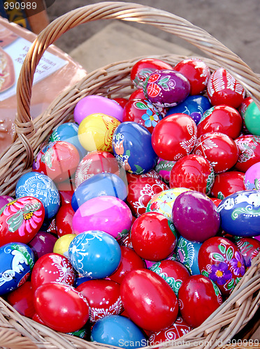 Image of painted eggs