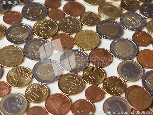 Image of Many Euro coins