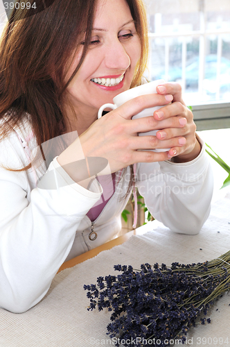 Image of Mature woman relaxing