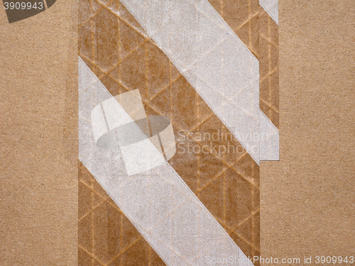 Image of Packet parcel with striped tape