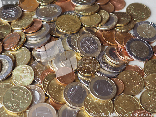 Image of Many Euro coins