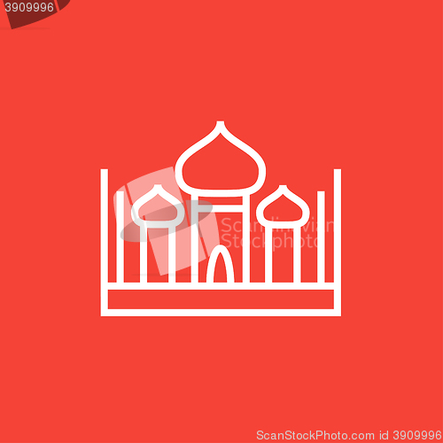 Image of Mosque line icon.